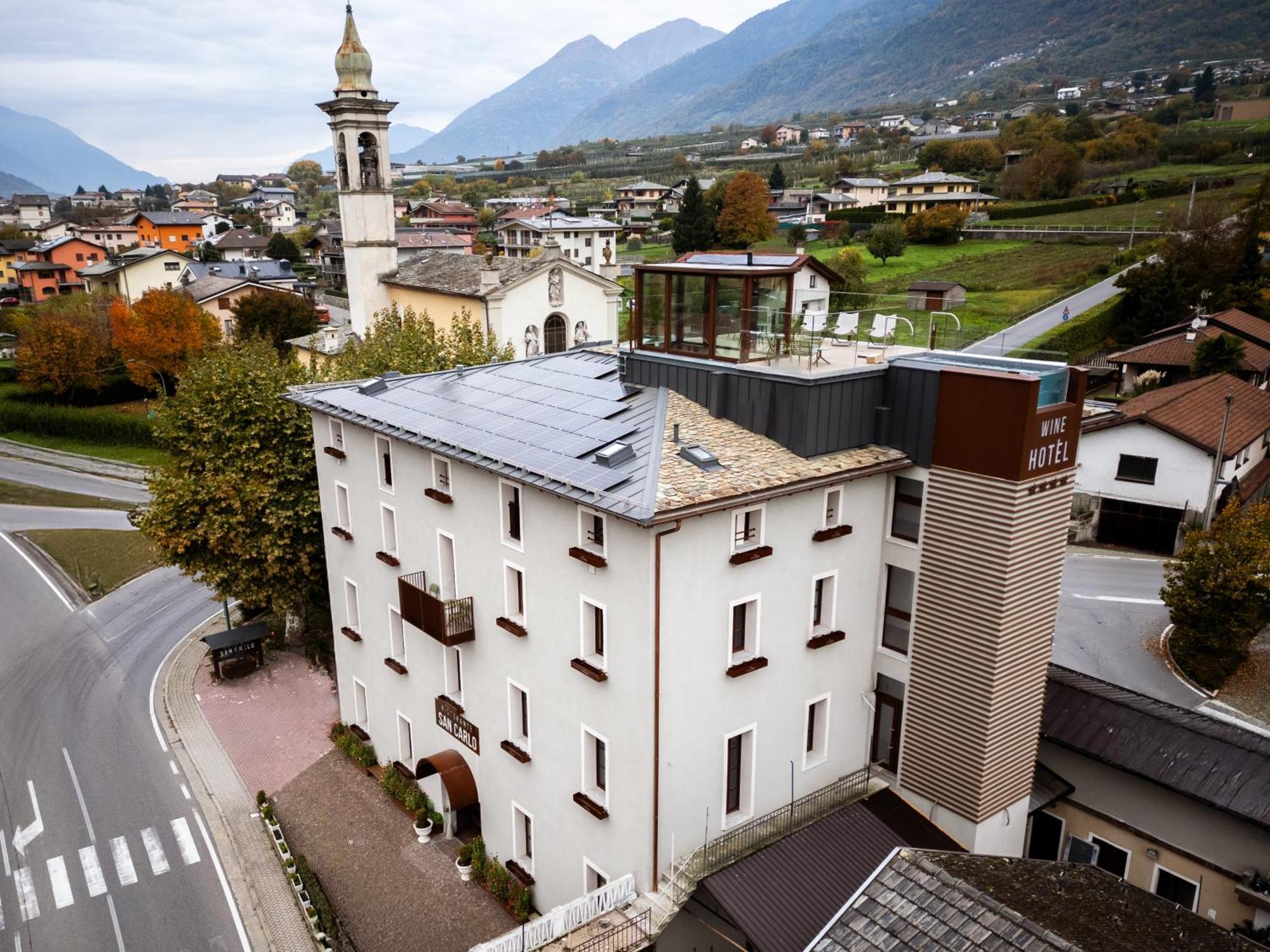 Wine Hotel San Carlo - Relais & Spa - Boutique Hotel Chiuro Eksteriør bilde